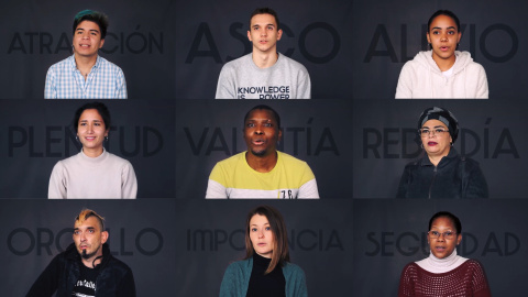Participantes en el vídeo de la campaña #YoMigréPor YoMigréPor