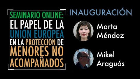 LA PROTECCIÓN A LA INFANCIA EN MOVIMIENTO: INAUGURACIÓN (Marta Méndez y Mikel Araguás)