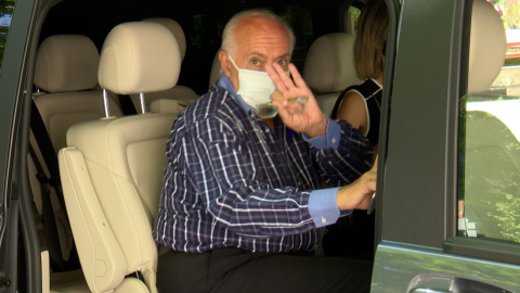 José Luis Moreno, en un vehículo, tras comparecer en los juzgados acompañado de su abogada. E.P. José Luis Moreno, en un vehículo, tras comparecer en los juzgados acompañado de su abogada. E.P.