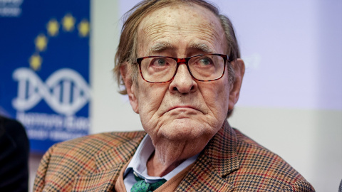 El exdiputado en las Cortes Generales y economista, Ramón Tamames, durante la cumbre TransVision, una conferencia internacional sobre biostasis o criopreservación humana (congelación), a 12 de noviembre de 2022, en Madrid (España).- EUROPA PRESS El exdiputado en las Cortes Generales y economista, Ramón Tamames, durante la cumbre TransVision, una conferencia internacional sobre biostasis o criopreservación humana (congelación), a 12 de noviembre de 2022, en Madrid (España).- EUROPA PRESS