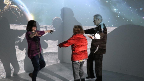 La sala de realitat immersiva del Living Lab de Suara Cooperativa La sala de realitat immersiva del Living Lab de Suara Cooperativa