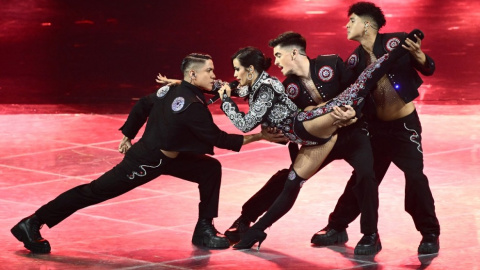 La cantante Chanel, durante su actuación en la final de Eurovisión celebrada en Turín (Italia). — Marco Bertorello / AFP La cantante Chanel, durante su actuación en la final de Eurovisión celebrada en Turín (Italia). — Marco Bertorello / AFP