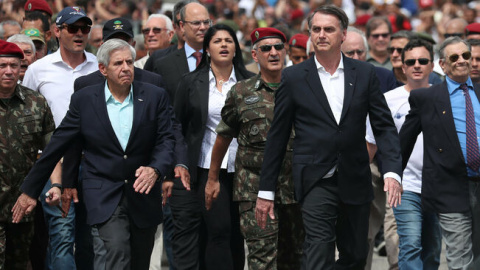 El presidente de Brasil, Jair Bolsonaro, durante una marcha de conmemoración militar. | Reuters El presidente de Brasil, Jair Bolsonaro, durante una marcha de conmemoración militar. | Reuters