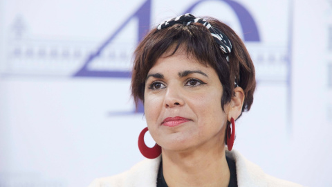 La portavoz adjunto de Adelante Andalucía y diputada no adscrita, Teresa Rodríguez, durante la rueda de prensa de los portavoces de los grupos parlamentarios antes de la sesión en el Parlamento de Andalucía, a 6 de abril de 2022 en Sevilla (Andalucí La portavoz adjunto de Adelante Andalucía y diputada no adscrita, Teresa Rodríguez, durante la rueda de prensa de los portavoces de los grupos parlamentarios antes de la sesión en el Parlamento de Andalucía, a 6 de abril de 2022 en Sevilla (Andalucí