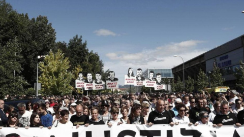 Una de las manifestaciones realizadas en solidaridad con los jóvenes de Altsasu. EFE Una de las manifestaciones realizadas en solidaridad con los jóvenes de Altsasu. EFE