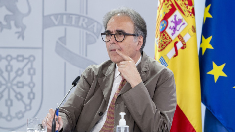 El ministro de Universidades, Joan Subirats, comparece tras la reunión del Consejo de Ministros en Moncloa, a 21 de junio de 2022, en Madrid (España). EUROPA PRESS El ministro de Universidades, Joan Subirats, comparece tras la reunión del Consejo de Ministros en Moncloa, a 21 de junio de 2022, en Madrid (España). EUROPA PRESS