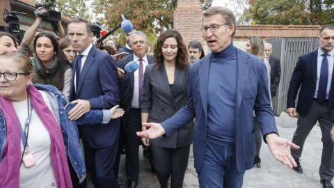 Ayuso y Feijóo durante un reciente acto de partido. - EFE / Juan Carlos Hidalgo Ayuso y Feijóo durante un reciente acto de partido. - EFE / Juan Carlos Hidalgo