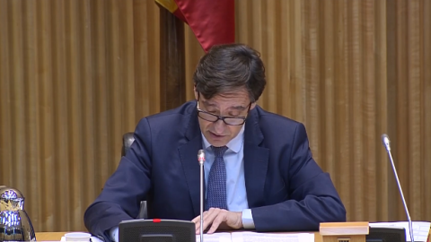 El ministro de Sanidad, Salvador Illa, comparece ante la Comisión de Sanidad para el seguimiento semanal de la evolución del coronavirus. El ministro de Sanidad, Salvador Illa, comparece ante la Comisión de Sanidad para el seguimiento semanal de la evolución del coronavirus.