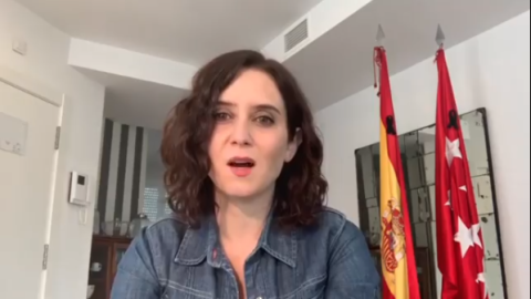 La presidenta de la Comunidad de Madrid, Isabel Díaz Ayuso, desde su apartamento. IG/@ISABELDIAZAYUSO La presidenta de la Comunidad de Madrid, Isabel Díaz Ayuso, desde su apartamento. IG/@ISABELDIAZAYUSO