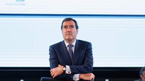 El presidente de la CEOE, Antonio Garamendi, durante la Asamblea General 2022 de la patronal. E.P./Alejandro Martínez Vélez El presidente de la CEOE, Antonio Garamendi, durante la Asamblea General 2022 de la patronal. E.P./Alejandro Martínez Vélez