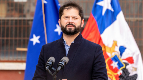 El presidente de Chile habla con los medios después del referendum de la nueva Constitución del país. -REUTERS El presidente de Chile habla con los medios después del referendum de la nueva Constitución del país. -REUTERS