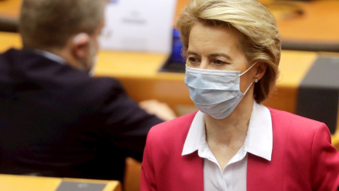 27/05/2020 - La presidenta de la Comisión Europea, Ursula von der Leyen. / EFE - OLIVIER HOSLET 27/05/2020 - La presidenta de la Comisión Europea, Ursula von der Leyen. / EFE - OLIVIER HOSLET