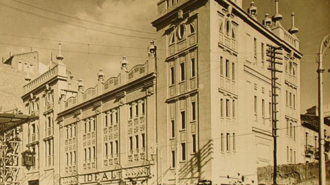 Imagen del archivo histórico del emblemático Cine Ideal de Alicante. - SALVEM L'IDEAL Imagen del archivo histórico del emblemático Cine Ideal de Alicante. - SALVEM L'IDEAL