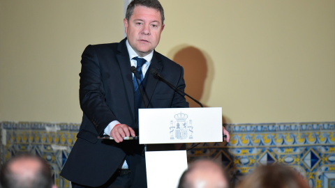El presidente de Castilla-La Mancha, Emiliano García-Page, interviene durante la presentación del proyecto ‘Prado Extendido’, en el Palacio del Infantado, a 8 de febrero de 2023, en Guadalajara, Castilla-La Mancha (España).- Rafael Martín / Europ El presidente de Castilla-La Mancha, Emiliano García-Page, interviene durante la presentación del proyecto ‘Prado Extendido’, en el Palacio del Infantado, a 8 de febrero de 2023, en Guadalajara, Castilla-La Mancha (España).- Rafael Martín / Europ