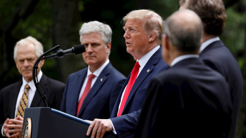 El presidente de EEUU, Donald Trump, en la Casa Blanca. / EFE - YURI GRIPAS El presidente de EEUU, Donald Trump, en la Casa Blanca. / EFE - YURI GRIPAS