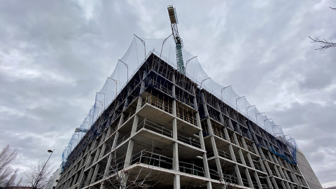 Edificio de viviendas en construcción en Madrid. EP Edificio de viviendas en construcción en Madrid. EP