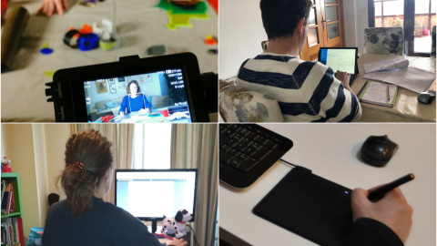 La cuarentena por el coronavirus ha forzado a muchos empleados y autónomos a recurrir al teletrabajo. La cuarentena por el coronavirus ha forzado a muchos empleados y autónomos a recurrir al teletrabajo.