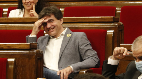 El president del grup d'ERC al Parlament, Sergi Sabrià, durant la sessió de control. ACN El president del grup d'ERC al Parlament, Sergi Sabrià, durant la sessió de control. ACN