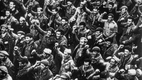 Una imatge dels Brigadistes Internacionals. Una imatge dels Brigadistes Internacionals.