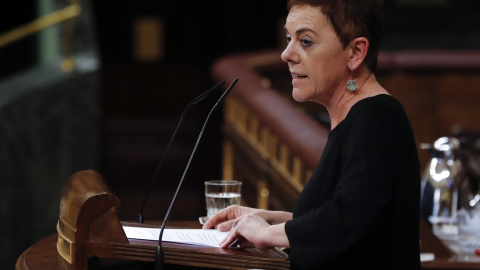 La diputada de EH Bildu Mertxe Aizpurua, interviene en el pleno del Congreso. EFE/Ballesteros La diputada de EH Bildu Mertxe Aizpurua, interviene en el pleno del Congreso. EFE/Ballesteros