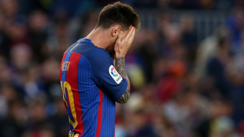 El jugador del FC Barcelona Leo Messi, en el Nou Camp durante el último partido de Liga contra el Eibar. REUTERS/Albert Gea El jugador del FC Barcelona Leo Messi, en el Nou Camp durante el último partido de Liga contra el Eibar. REUTERS/Albert Gea