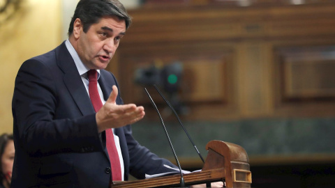 El diputado del PP José Ignacio Echániz interviene en el Pleno del Congreso desde la tribuna de oradores. EFE/Zipi El diputado del PP José Ignacio Echániz interviene en el Pleno del Congreso desde la tribuna de oradores. EFE/Zipi