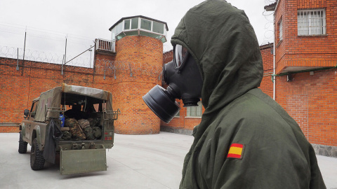 Desinfección cárcel de Lugo EFE Desinfección cárcel de Lugo EFE