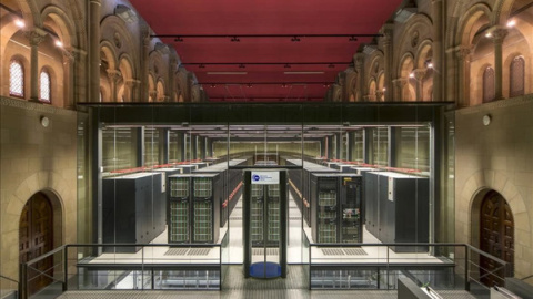 Una antigua iglesia alberga el actual Marenostrum 4.| BSC-CNS Una antigua iglesia alberga el actual Marenostrum 4.| BSC-CNS