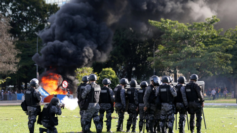 Imágenes de los militares en las calles de Brasilia / REUTERS Imágenes de los militares en las calles de Brasilia / REUTERS