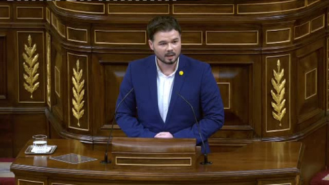 Rufián: "No habrá Pactos de La Moncloa, si no hay pactos de Ajuria Enea o en el Palacio de la Generalitat" Rufián: "No habrá Pactos de La Moncloa, si no hay pactos de Ajuria Enea o en el Palacio de la Generalitat"