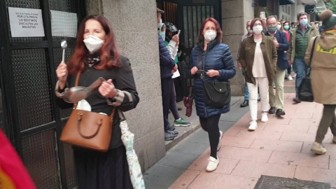 Manifestación en Núñez de Balboa para pedir la dimisión de Sánchez Manifestación en Núñez de Balboa para pedir la dimisión de Sánchez