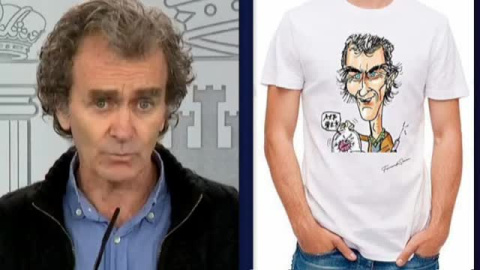 Camisetas, bolsas de playa o mascarillas con la imagen de Fernando Simón Camisetas, bolsas de playa o mascarillas con la imagen de Fernando Simón