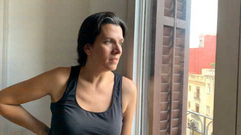 L'escriptora Carlota Gurt, al seu domicili. L'escriptora Carlota Gurt, al seu domicili.