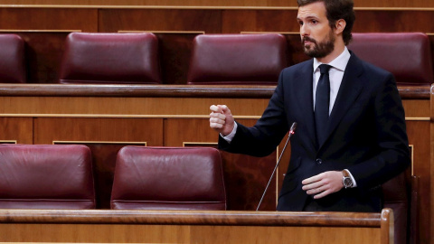 El líder del PP, Pablo Casado, en una imagen de archivo. EFE/ Ballesteros/Archivo El líder del PP, Pablo Casado, en una imagen de archivo. EFE/ Ballesteros/Archivo