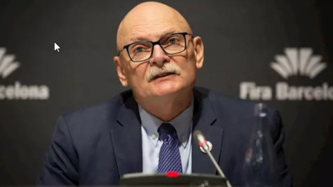 El conseller delegat de la GSMA, John Hoffman, en roda de premsa. Davud Zorraikino | Europa Press El conseller delegat de la GSMA, John Hoffman, en roda de premsa. Davud Zorraikino | Europa Press