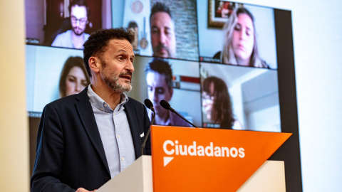 El portavoz adjunto de Ciudadanos, Edmundo Bal, en rueda de prensa tras el comité permanente del partido. Fuente: Cs El portavoz adjunto de Ciudadanos, Edmundo Bal, en rueda de prensa tras el comité permanente del partido. Fuente: Cs