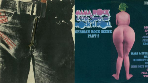 Portadas de dos discos que sufrieron las mutaciones de la censura. Portadas de dos discos que sufrieron las mutaciones de la censura.