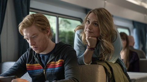 Merritt Wever y Domhnall Gleeson, protagonistas de 'Run'.- HBO Merritt Wever y Domhnall Gleeson, protagonistas de 'Run'.- HBO