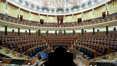 Vista general del hemiciclo del Congreso de los Diputados. EFE/Zipi Vista general del hemiciclo del Congreso de los Diputados. EFE/Zipi