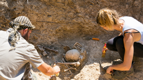 Excavació d'una fossa de la Guerra Civil al municipi de Foradada. DEPARTAMENT DE JUSTÍCIA Excavació d'una fossa de la Guerra Civil al municipi de Foradada. DEPARTAMENT DE JUSTÍCIA