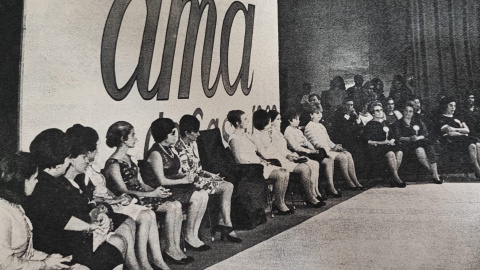 Final del concurso de amas de casa, organizado por la revista Ama, en 1968. Imagen publicada en el número extraordinario de Navidad Final del concurso de amas de casa, organizado por la revista Ama, en 1968. Imagen publicada en el número extraordinario de Navidad