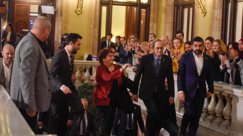 Dolors Bassa arriba al Parlament per comparèixer a la Comissió d'investigació sobre el 155 Dolors Bassa arriba al Parlament per comparèixer a la Comissió d'investigació sobre el 155