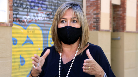 L'alcaldessa de l'Hospitalet, Núria Marín, en l'atenció als mitjans que ha fet aquest dissabte per parlar dels rebrots de coronavirus. ACN L'alcaldessa de l'Hospitalet, Núria Marín, en l'atenció als mitjans que ha fet aquest dissabte per parlar dels rebrots de coronavirus. ACN