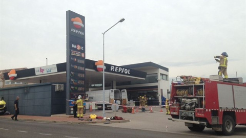 Incendio en la gasolinera de Sant Sadurní d'Anoia (Barcelona). Twitter del Ayuntamiento Incendio en la gasolinera de Sant Sadurní d'Anoia (Barcelona). Twitter del Ayuntamiento