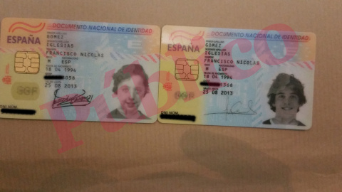 Los DNI usados por el 'pequeño Nicolás'. Los DNI usados por el 'pequeño Nicolás'.
