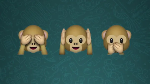 Emoji de una cara con tres monos. Emoji cara con tres monos