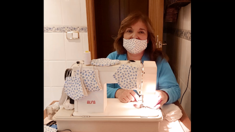 Una voluntaria de la academia Tresele. FOTO: TRESELE Una voluntaria de la academia Tresele. FOTO: TRESELE