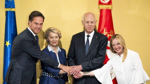 Altos mandatarios europeos en Túnez. -FREEK VAN DEN BERGH / Europa Press Altos mandatarios europeos en Túnez. -FREEK VAN DEN BERGH / Europa Press