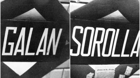 Placas de las estaciones de metro de Fermín Galán y Joaquín Sorolla. Placas de las estaciones de metro de Fermín Galán y Joaquín Sorolla.