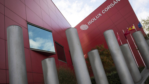 Detalle de la sede de la empresa Isolux Corsán. EFE Detalle de la sede de la empresa Isolux Corsán. EFE
